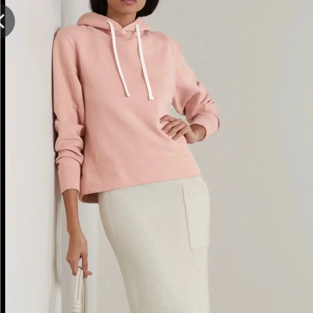 ! OFFICINE GENERALE
Olivia Cotton-jersey Hooded Sweatshirt In Pink xs